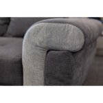 Salon Big Latte convertible avec coffre couleur gris – Image 6