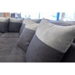 Salon Big Latte convertible avec coffre couleur gris – Image 3