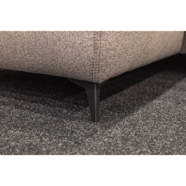 Salon Gabriella panoramique en tissu gris – Image 6