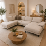Salon Atlanta tissu beige