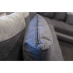 Salon Big Latte convertible avec coffre couleur gris – Image 9