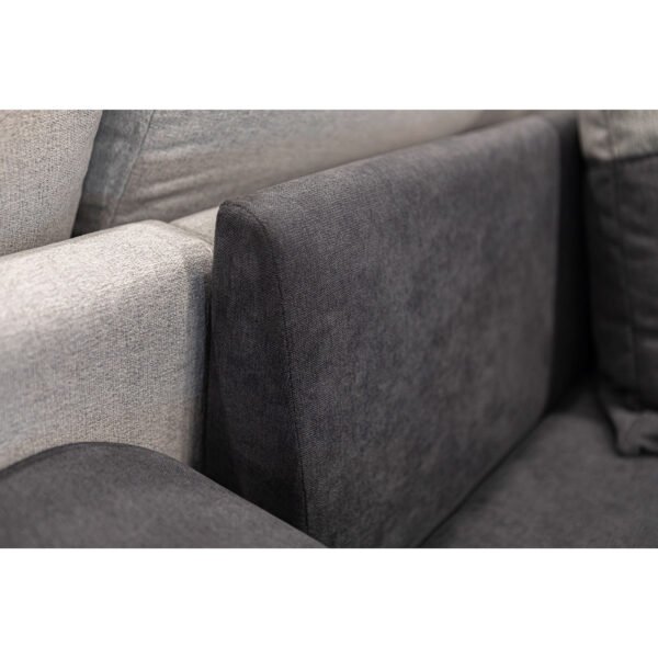 Salon Big Latte convertible avec coffre couleur gris – Image 10