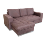 Salon Novira petit d'angle convertible brun – Image 2