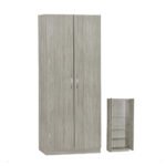 Meuble de rangement gris chêne CH-03