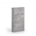 Meuble à chaussure béton 3 portes Carini