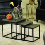 Table d'appoint 'Maia' set de 3 Gris