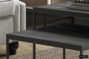 Table basse 'Quinn' set de 2 Noir – Image 6