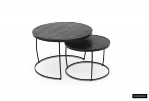 Table basse 'Lars' set de 2 Noir – Image 5