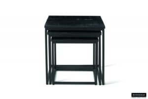 Table d'appoint 'Maia' set de 3 Noir – Image 5