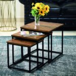 Table d'appoint 'Maia' set de 3 Mangolia