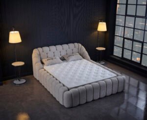 Boxspring Aqua Cream