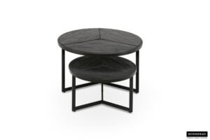 Table basse 'Laveu' set de 2 noir – Image 5