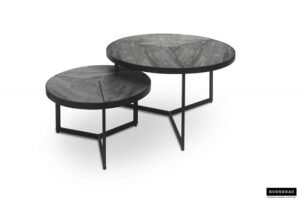 Table basse 'Laveu' set de 2 Gris – Image 3