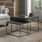 Table basse 'Quinn' set de 2 Noir