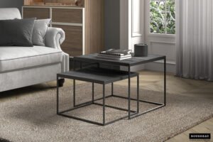 Table basse 'Quinn' set de 2 Noir