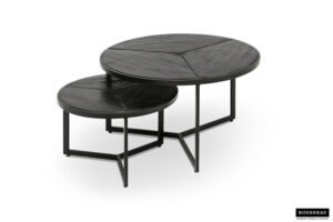Table basse 'Laveu' set de 2 noir – Image 4