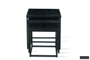Table d'appoint 'Maia' set de 3 Noir – Image 4