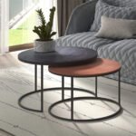 Table basse 'Livios' set de 2 Métal