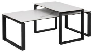 Table de salon en céramique marbré Katrine – Image 6