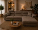 Salon d'angle Deva avec relax électrique