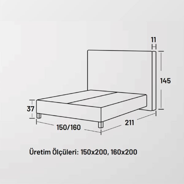 Boxspring Grey Premium – Image 2