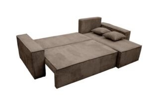 Salon d'angle 'Léna' convertible et coffre de rangement – Image 3