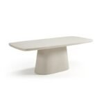 Table à manger 'Tenerife ' en mortier de chaux blanc EXPO