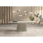 Table à manger 'Tenerife ' en mortier de chaux blanc EXPO – Image 4