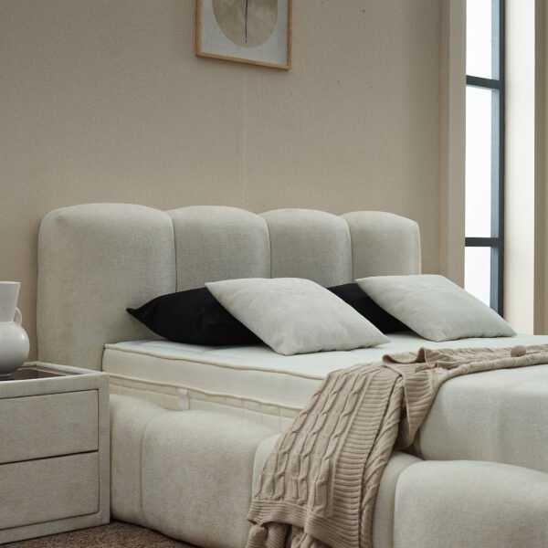 Boxspring Elenor beige matelas inclus – Image 5
