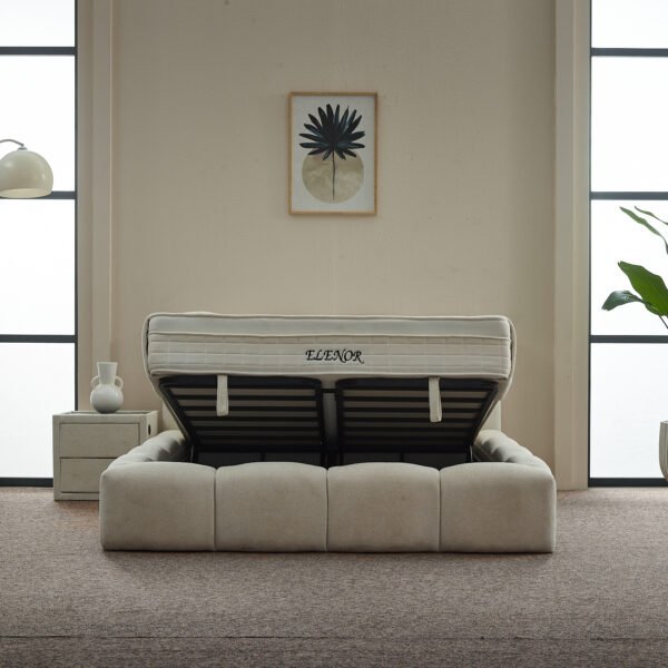 Boxspring Elenor beige matelas inclus – Image 3