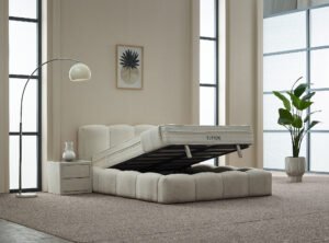 Boxspring Elenor beige matelas inclus – Image 2