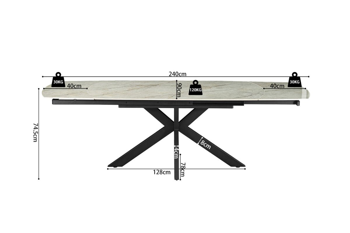 Table extensible 'Ares' 160-240 cm – Image 5