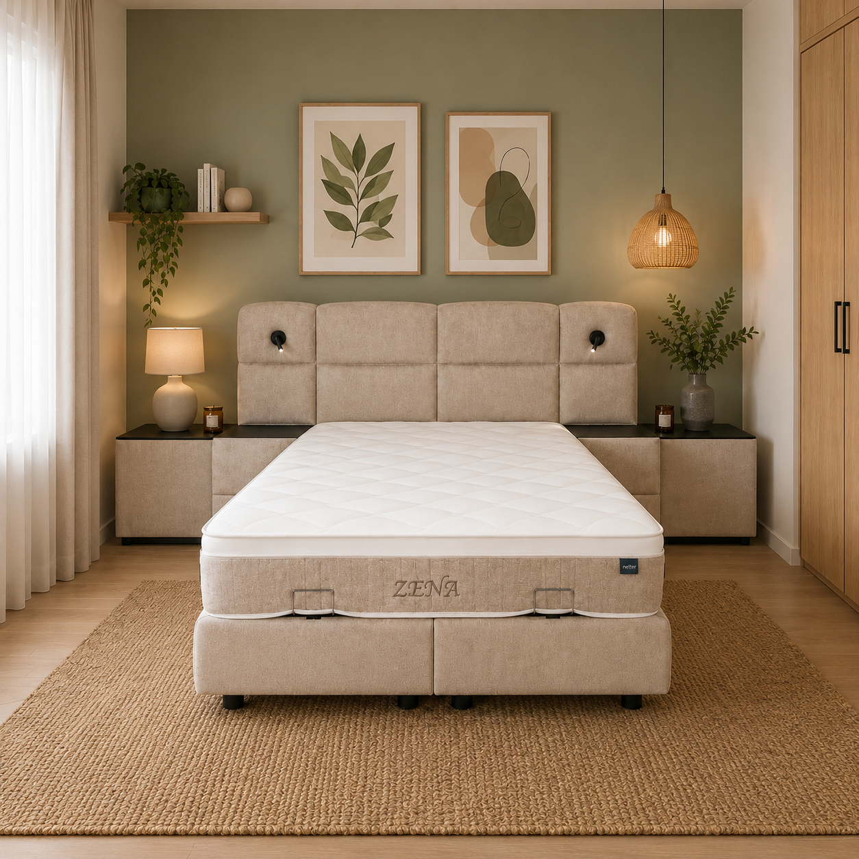 zena Boxspring Zena 160cm – Image 1