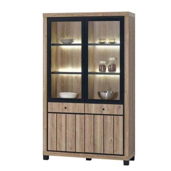 Vitrine 2 PORTE EDUARD led.incl