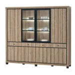 Living Vitrine avec éclairage led EDUARD
