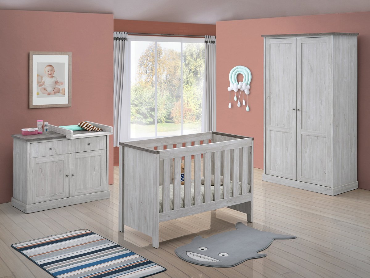 Chambre-bebe-Eline-decor-bois-autum-white-oak-Oosterlynck Chambre bébé ELINE – Image 1