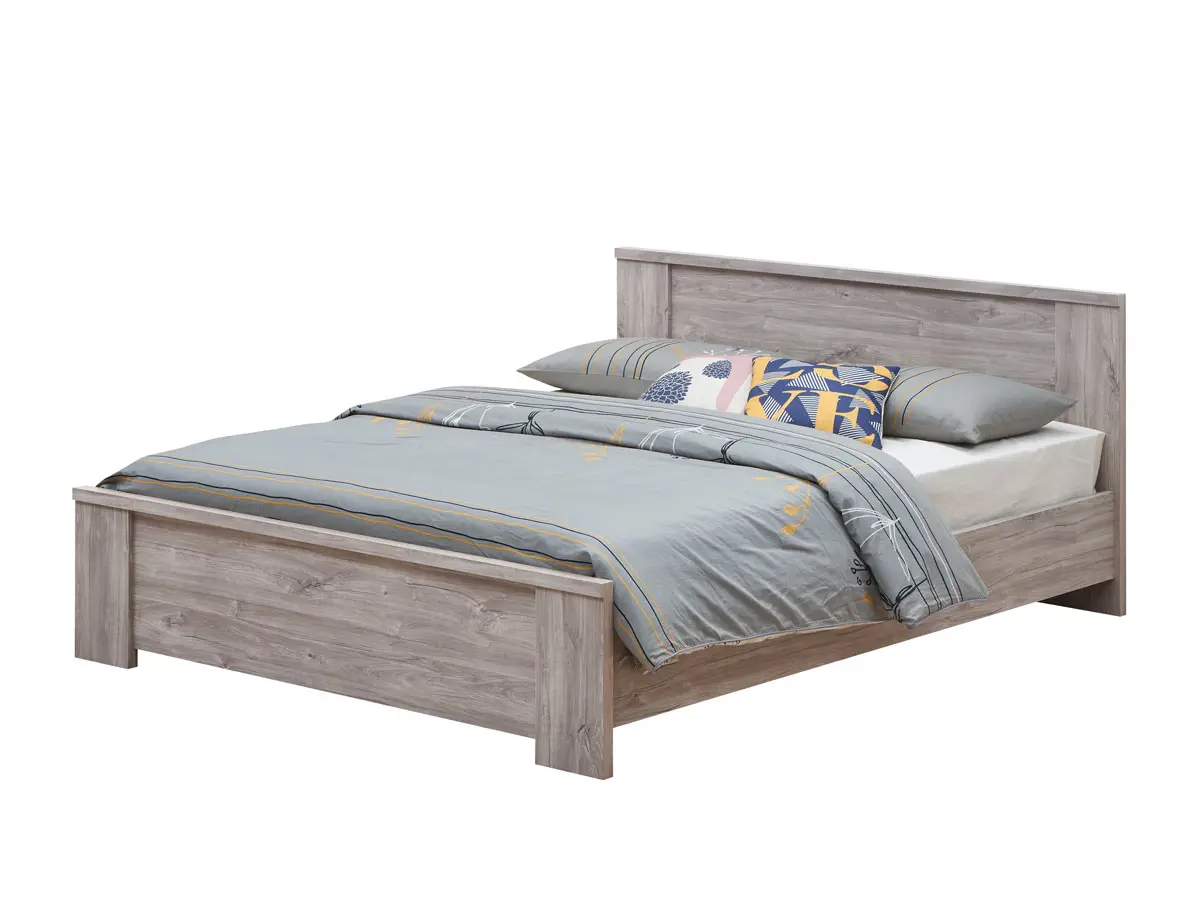 Lit-Elias-decor-bois-chene-140cm-Oosterlynck Lit ELIAS – Image 1
