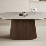 Table à manger 'Vigo' 180 cm Ovale Décor Chêne Foncé Shakespear Beige