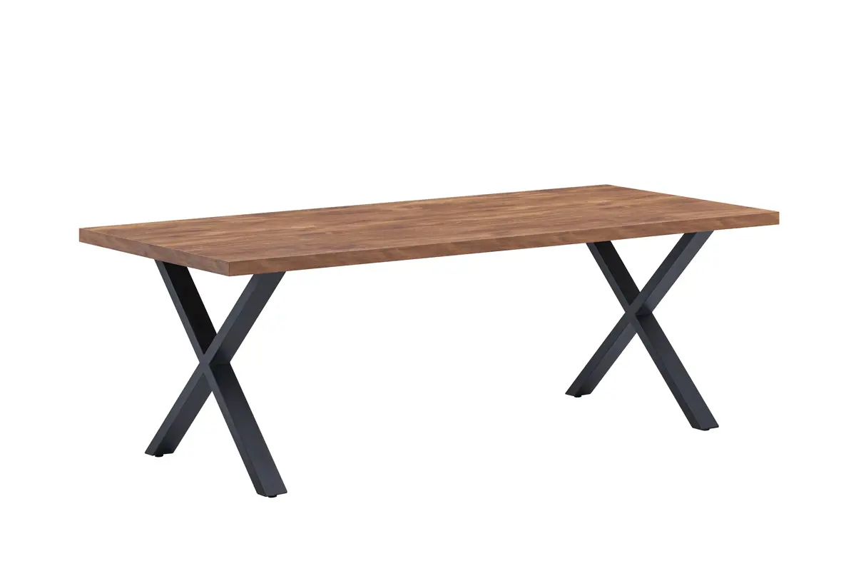 Table-X-Ensor-decor-bois-acacia-Oosterlynck Table à manger ELON – Image 1