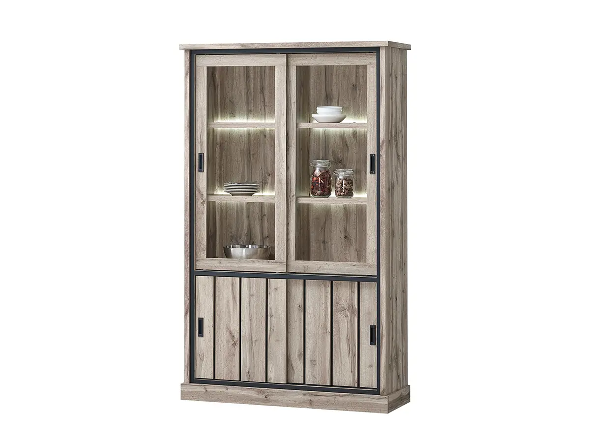 elena vitrine 2p Vitrine ELENA 126 cm – Image 1