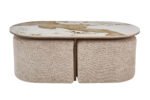 Table de salon Evora avec 2 poufs – Image 2