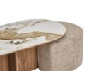 Table de salon Evora avec 2 poufs – Image 3